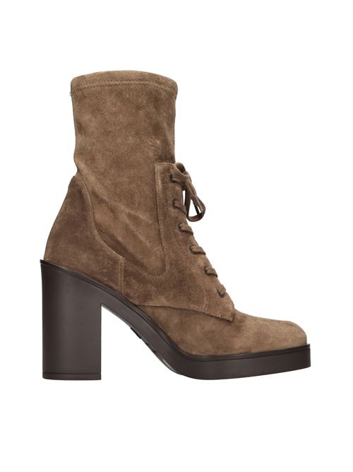 Suede ankle boots STUART WEITZMAN | EVERITT 80 BOOTIECOFFEE TONAL